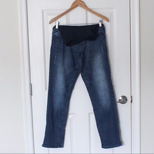 Straight Leg Maternity Jeans w/panel - Size Medium